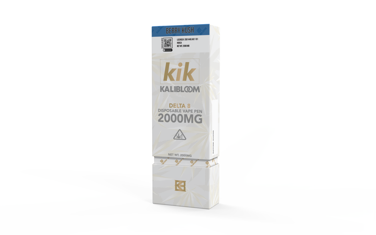 Kalibloom - KIK 2G Disposable Vape Pen - Delta 8 - Berry Kush (Indica)