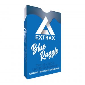 Delta Extrax Gummies 1250 mg - THCh - THCjd - Blue Razzle - (10 Pieces)