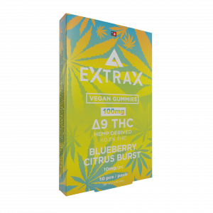 Delta Extrax Gummies 100 mg - Delta 9 - Blueberry Citrus Burst - (10 Pieces)