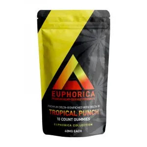 Delta Extrax Gummies 400 mg - Delta 10 - Tropical Punch Euphorica - (10 Pieces)
