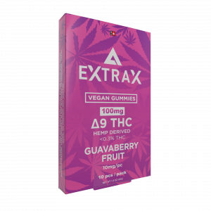 Delta Extrax Gummies 100 mg - Delta 9 - Guava Berry Fruit- (10 Pieces)