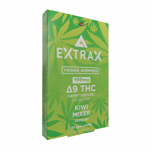 Delta Extrax Gummies 100 mg - Delta 9 - Kiwi Mixer- (10 Pieces)