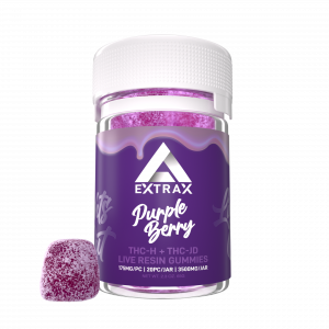 Delta Extrax Gummies 3500 mg - THCh - THCjd - Purple Berry - (20 Pieces)