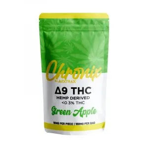Delta Extrax Gummies 100 mg - Delta 9 - Cronix - Green Apple - (10 Pieces)