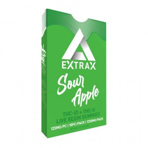 Delta Extrax Gummies 1250 mg - THCh - THCjd - Sour Apple - (10 Pieces)