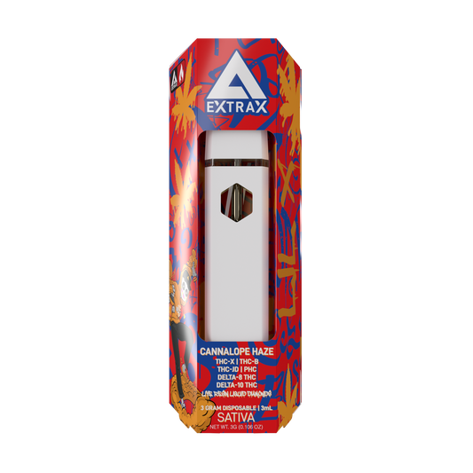 Delta Extrax 3G - Disposable Vape Pen - THC-X - THC-B - PHC - Cannalope Haze (Sativa)