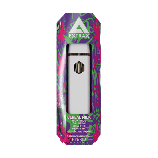 Delta Extrax 3G - Disposable Vape Pen - THC-X - THC-B - PHC - Cereal Milk (Hybrid)