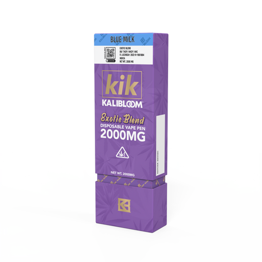 Kalibloom - KIK 2G Disposable Vape Pen - Exotic Blend - Blue Milk (Indica)