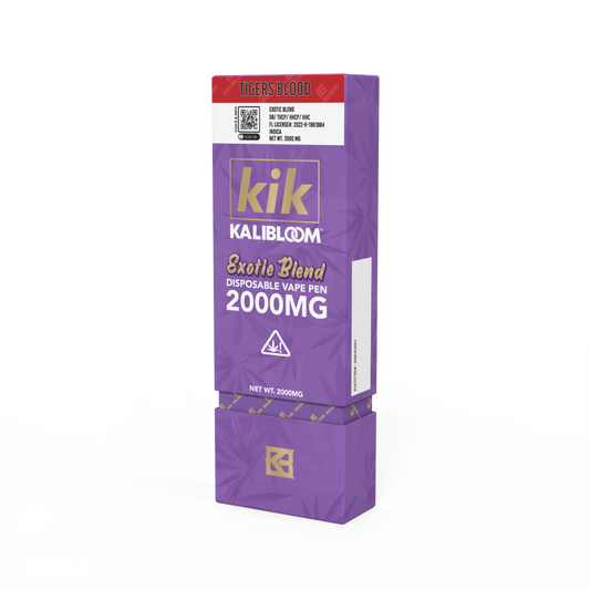 Kalibloom - KIK 2G Disposable Vape Pen - Exotic Blend - Tigers Blood (Indica)