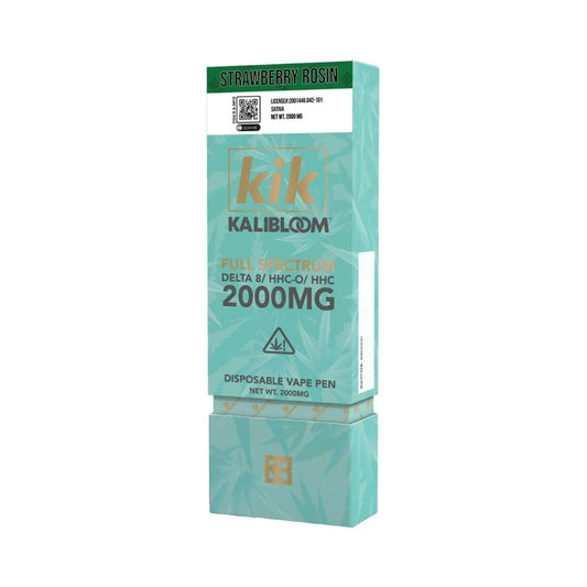 Kalibloom - KIK 2G Disposable Vape Pen - Full Spectrum - Strawberry Rosin (Sativa)