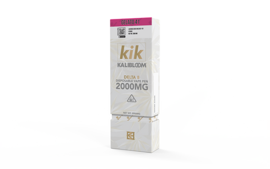 Kalibloom - KIK 2G Disposable Vape Pen - Delta 8 - Gelato 41 (Hybrid)
