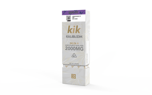 Kalibloom - KIK 2G Disposable Vape Pen - Delta 8 - Grape Ape (Sativa)
