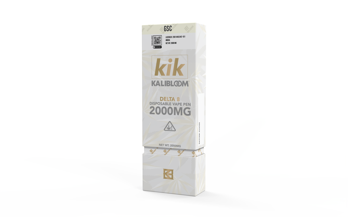 Kalibloom - KIK 2G Disposable Vape Pen - Delta 8 - GSC (Indica)