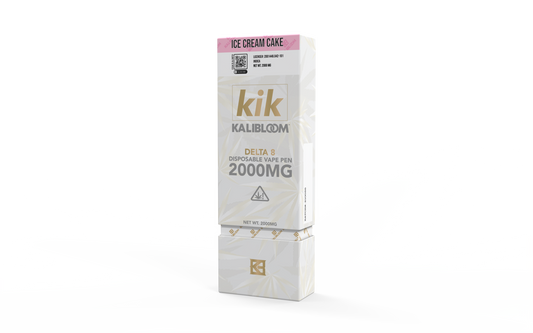 Kalibloom - KIK 2G Disposable Vape Pen - Delta 8 - Ice Cream Cake (Indica)