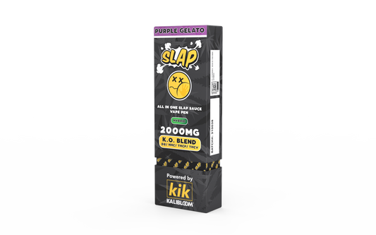 Kalibloom - KIK 2G Disposable Vape Pen - Slap K.O. Blend - Purple Gelato (Hybrid)