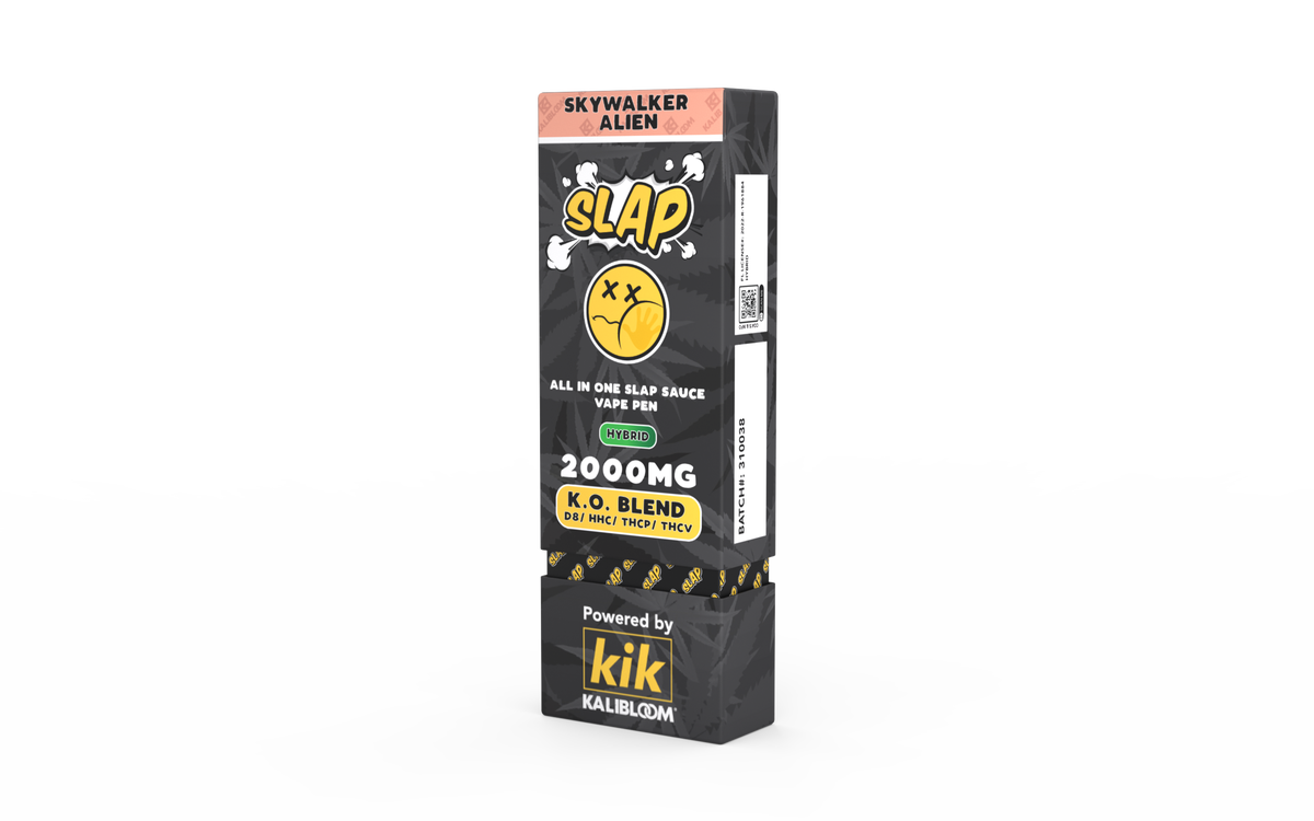 Kalibloom - KIK 2G Disposable Vape Pen - Slap K.O. Blend - Skywalker Alien (Hybrid)