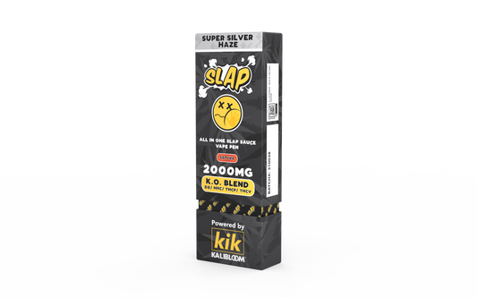 Kalibloom - KIK 2G Disposable Vape Pen - Slap K.O. Blend - Super Silver Haze (Sativa)