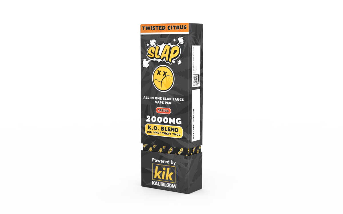 Kalibloom - KIK 2G Disposable Vape Pen - Slap K.O. Blend - Twisted Citrus (Sativa)