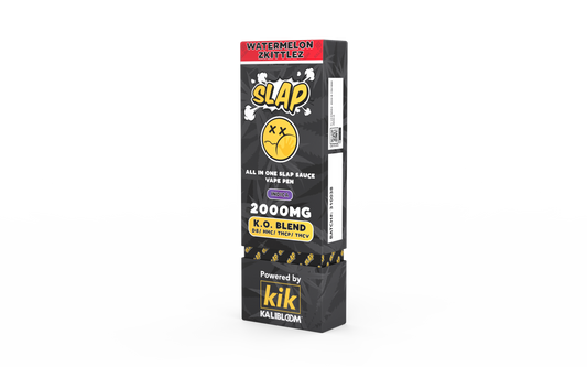 Kalibloom - KIK 2G Disposable Vape Pen - Slap K.O. Blend - Watermelon Zkittlez (Indica)